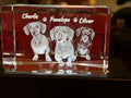 Custom Inner Engraved Crystal 50x50x80mm